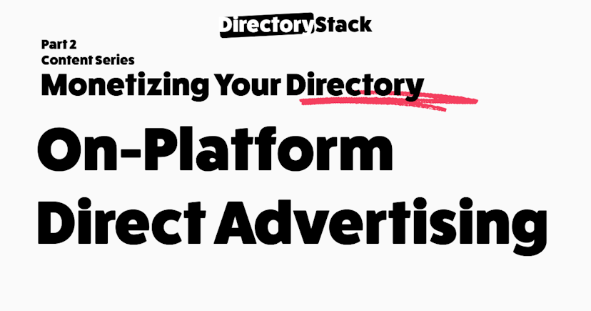 On-Platform Direct Advertising for Directory Websites | Maximize Revenue with Ads