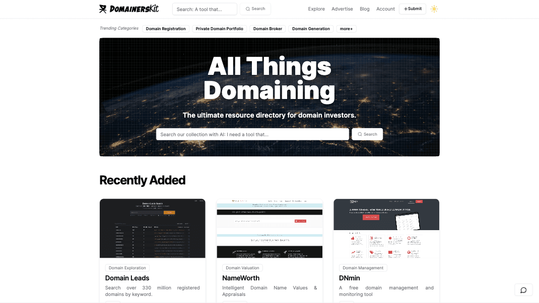 Example Directory: DomainersKit.com