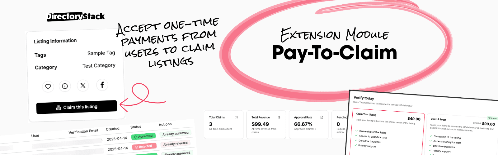 Pay to Claim Module Header Image 16x5