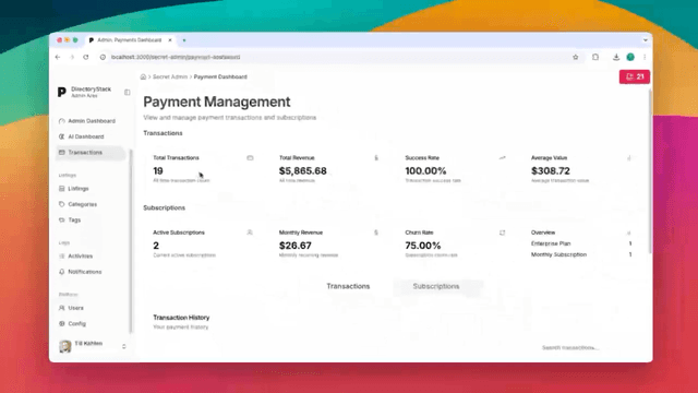 Payment Provider Stripe Demo