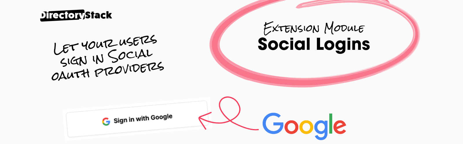 Social Logins Extension Header